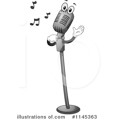 Royalty-Free (RF) Microphone Clipart Illustration by BNP Design Studio - Stock Sample #1145363