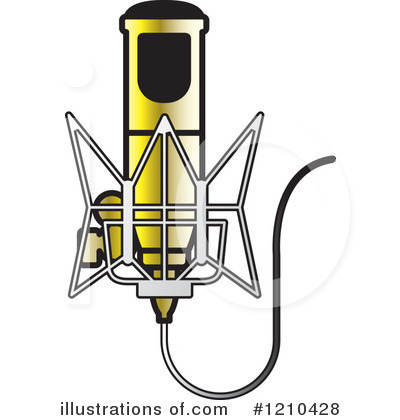 Royalty-Free (RF) Microphone Clipart Illustration by Lal Perera - Stock Sample #1210428