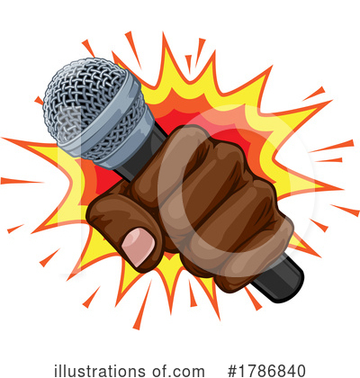 Royalty-Free (RF) Microphone Clipart Illustration by AtStockIllustration - Stock Sample #1786840