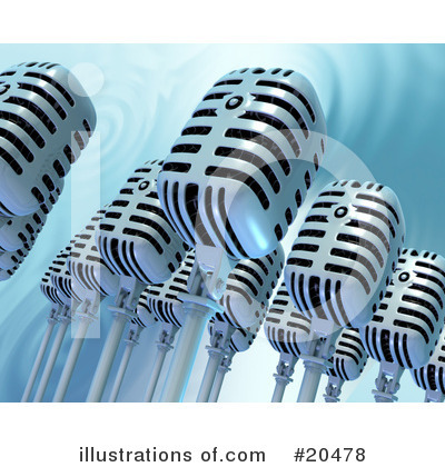 Royalty-Free (RF) Microphone Clipart Illustration by Tonis Pan - Stock Sample #20478