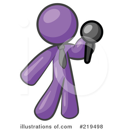 Royalty-Free (RF) Microphone Clipart Illustration by Leo Blanchette - Stock Sample #219498