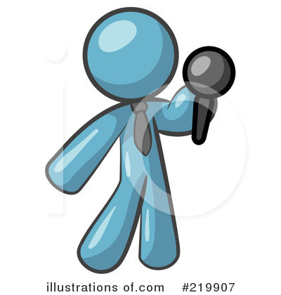 Royalty-Free (RF) Microphone Clipart Illustration by Leo Blanchette - Stock Sample #219907