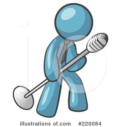 Royalty-Free (RF) Microphone Clipart Illustration by Leo Blanchette - Stock Sample #220084