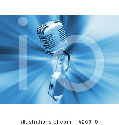 Royalty-Free (RF) Microphone Clipart Illustration by KJ Pargeter - Stock Sample #26010