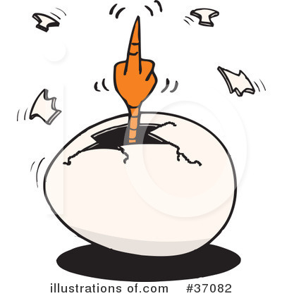 Royalty-Free (RF) Middle Finger Clipart Illustration by Dennis Holmes Designs - Stock Sample #37082