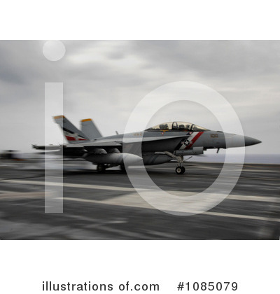 Royalty-Free (RF) Military Aircraft Clipart Illustration by JVPD - Stock Sample #1085079