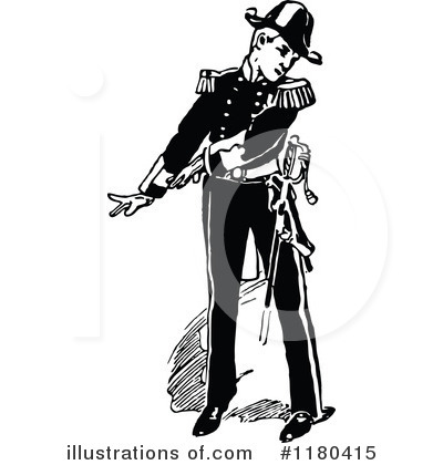 Royalty-Free (RF) Military Clipart Illustration by Prawny Vintage - Stock Sample #1180415
