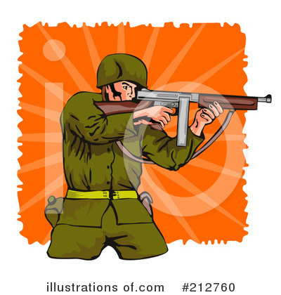 Royalty-Free (RF) Military Clipart Illustration by patrimonio - Stock Sample #212760