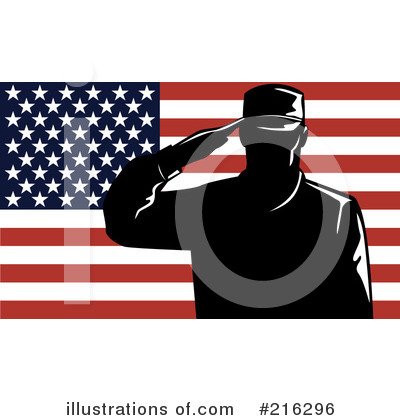 Royalty-Free (RF) Military Clipart Illustration by patrimonio - Stock Sample #216296