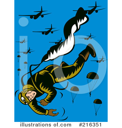 Skydiving Clipart #216351 by patrimonio
