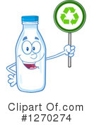 Milk Bottle Character Clipart #1270274 by Hit Toon