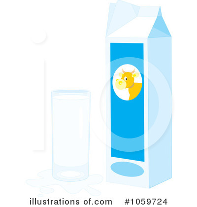Royalty-Free (RF) Milk Clipart Illustration by Alex Bannykh - Stock Sample #1059724