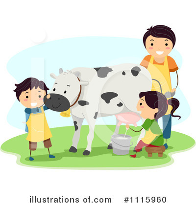 Milking Clipart #1115960 by BNP Design Studio