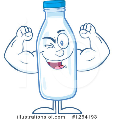 Royalty-Free (RF) Milk Clipart Illustration by Hit Toon - Stock Sample #1264193