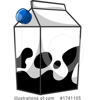 Milk Carton Clipart #1741105 by Hit Toon