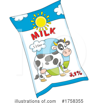 Royalty-Free (RF) Milk Clipart Illustration by Alex Bannykh - Stock Sample #1758355