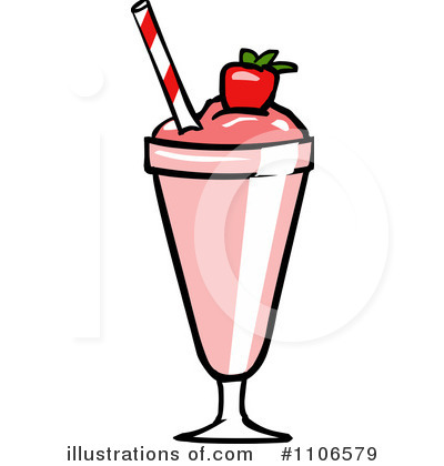 Royalty-Free (RF) Milkshake Clipart Illustration by Cartoon Solutions - Stock Sample #1106579