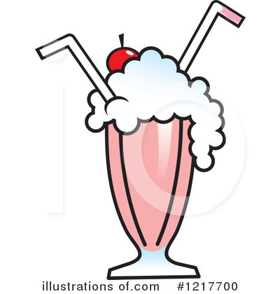 Milkshake Clipart #1217700 by Johnny Sajem