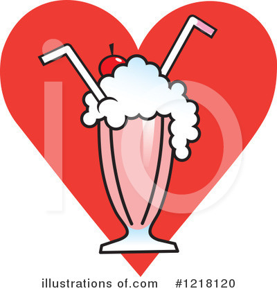 Royalty-Free (RF) Milkshake Clipart Illustration by Johnny Sajem - Stock Sample #1218120