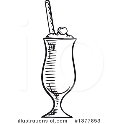 Royalty-Free (RF) Milkshake Clipart Illustration by Vector Tradition SM - Stock Sample #1377853