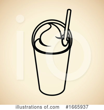 Royalty-Free (RF) Milkshake Clipart Illustration by cidepix - Stock Sample #1665937
