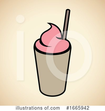Royalty-Free (RF) Milkshake Clipart Illustration by cidepix - Stock Sample #1665942