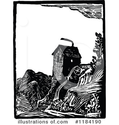 Royalty-Free (RF) Mill Clipart Illustration by Prawny Vintage - Stock Sample #1184190