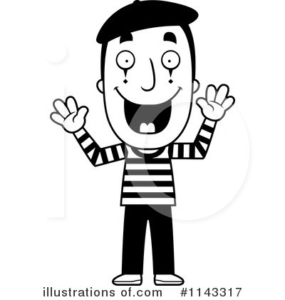Mime Clipart #1143317 by Cory Thoman