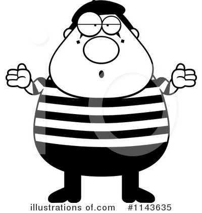 Royalty-Free (RF) Mime Clipart Illustration by Cory Thoman - Stock Sample #1143635