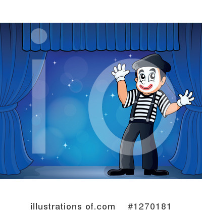 Royalty-Free (RF) Mime Clipart Illustration by visekart - Stock Sample #1270181