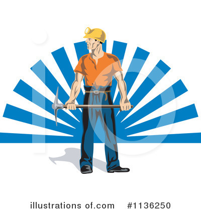 Royalty-Free (RF) Miner Clipart Illustration by patrimonio - Stock Sample #1136250