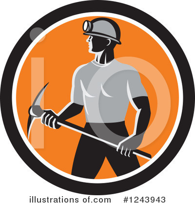 Royalty-Free (RF) Miner Clipart Illustration by patrimonio - Stock Sample #1243943