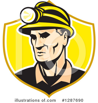 Royalty-Free (RF) Miner Clipart Illustration by patrimonio - Stock Sample #1287690