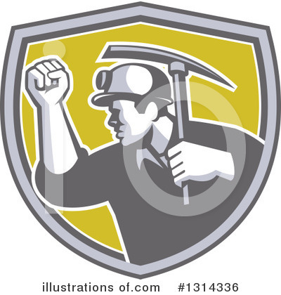 Coal Miner Clipart #1314336 by patrimonio