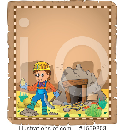 Royalty-Free (RF) Miner Clipart Illustration by visekart - Stock Sample #1559203