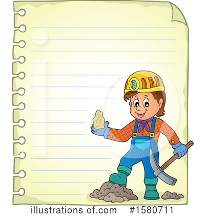 Royalty-Free (RF) Miner Clipart Illustration by visekart - Stock Sample #1580711