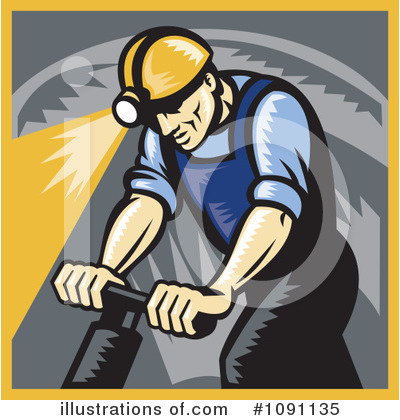 Royalty-Free (RF) Mining Clipart Illustration by patrimonio - Stock Sample #1091135