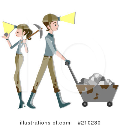 Royalty-Free (RF) Mining Clipart Illustration by BNP Design Studio - Stock Sample #210230
