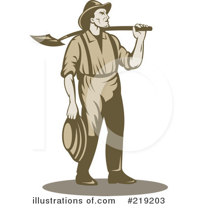 Royalty-Free (RF) Mining Clipart Illustration by patrimonio - Stock Sample #219203
