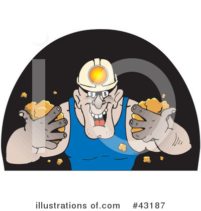 Royalty-Free (RF) Mining Clipart Illustration by Dennis Holmes Designs - Stock Sample #43187