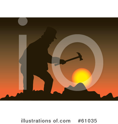 Royalty-Free (RF) Mining Clipart Illustration by pauloribau - Stock Sample #61035
