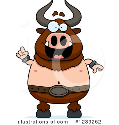 Royalty-Free (RF) Minotaur Clipart Illustration by Cory Thoman - Stock Sample #1239262