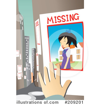Royalty-Free (RF) Missing Clipart Illustration by mayawizard101 - Stock Sample #209201