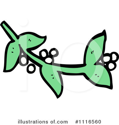 Royalty-Free (RF) Mistletoe Clipart Illustration by lineartestpilot - Stock Sample #1116560