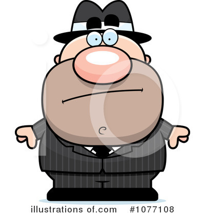 Royalty-Free (RF) Mobster Clipart Illustration by Cory Thoman - Stock Sample #1077108