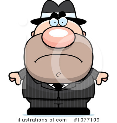 Royalty-Free (RF) Mobster Clipart Illustration by Cory Thoman - Stock Sample #1077109