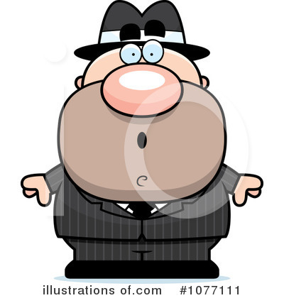 Royalty-Free (RF) Mobster Clipart Illustration by Cory Thoman - Stock Sample #1077111