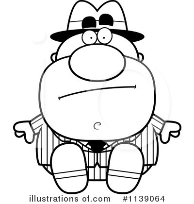 Mobster Clipart #1139064 by Cory Thoman