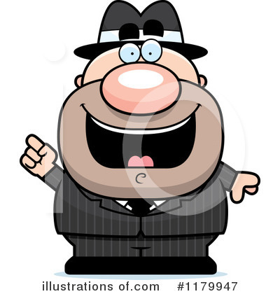 Royalty-Free (RF) Mobster Clipart Illustration by Cory Thoman - Stock Sample #1179947