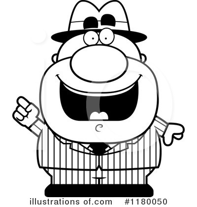 Royalty-Free (RF) Mobster Clipart Illustration by Cory Thoman - Stock Sample #1180050